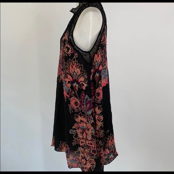 Women’s black free people Marsha printed slip - Picture 3 of 6